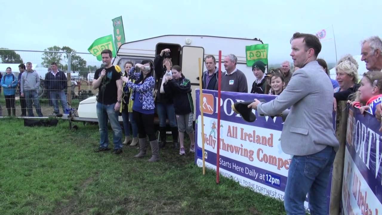 Dermot & Dave Throwing Wellies