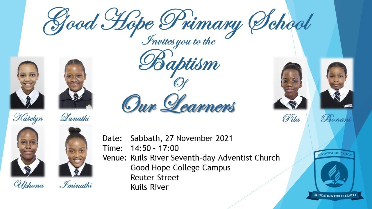 Good Hope Primary School: Baptism Service