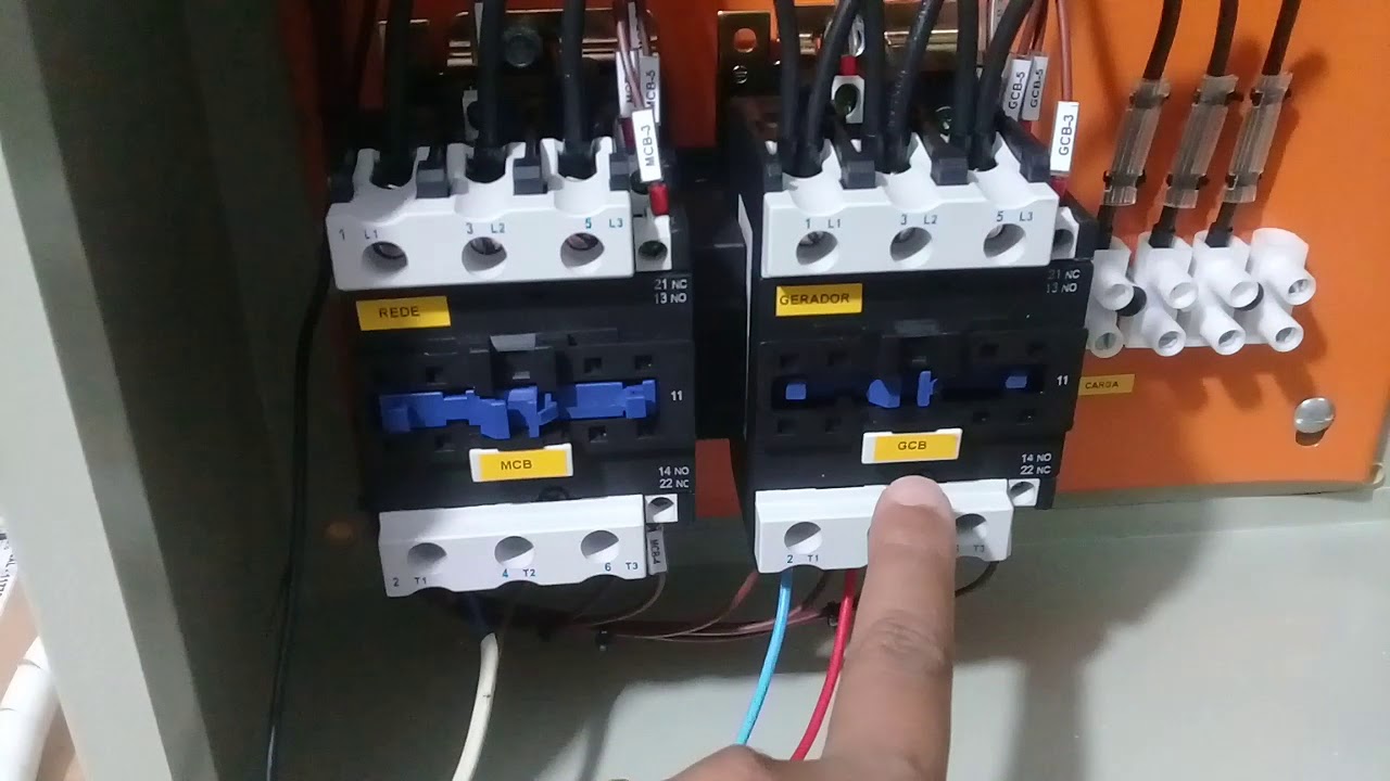 Transferência automática para grupo gerador