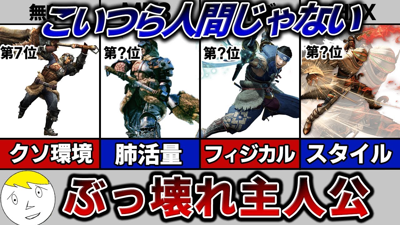 【歴代モンハン】公式チートすぎる最強ハンターランキングTOP7