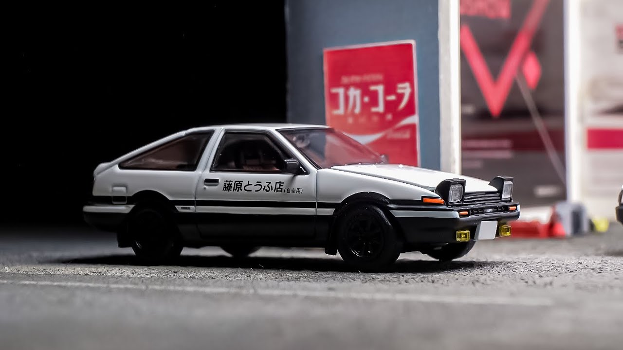 HOBBY JAPAN 1/64 Toyota SPRINTER TRUENO AE86 INITIAL D Engine Mounted Model