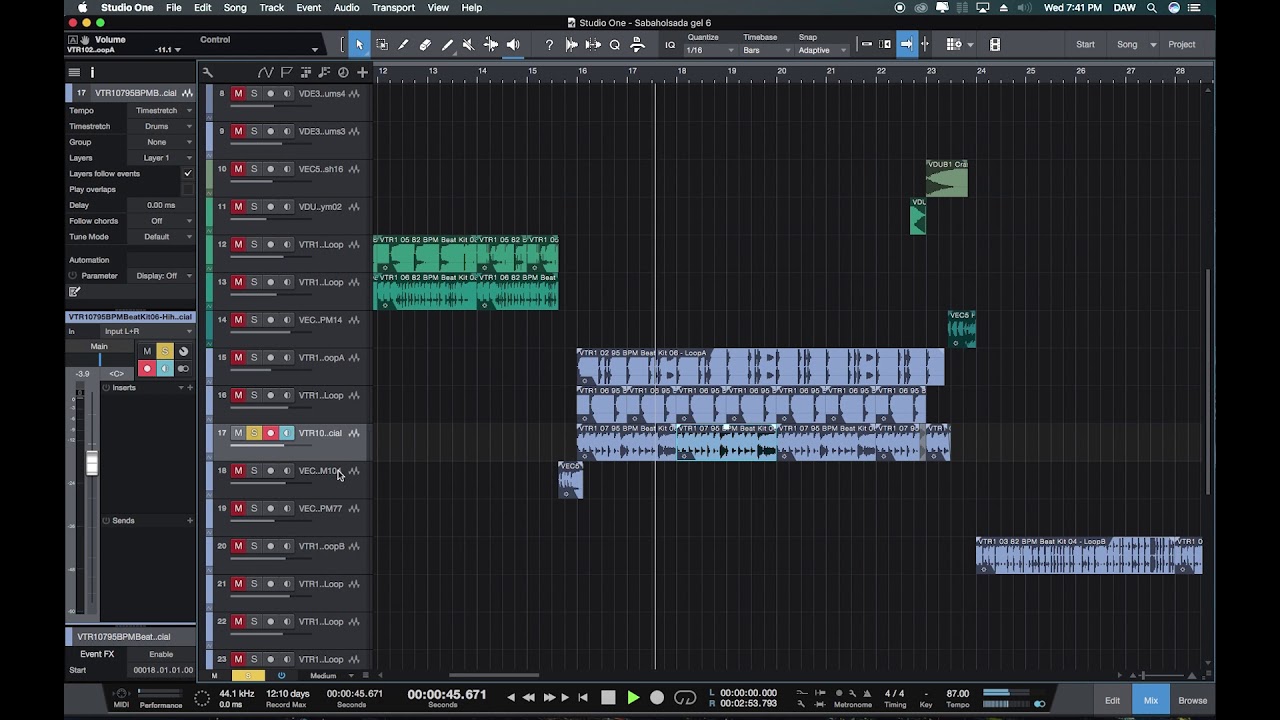 Studio One (Ritim Loops Crash)