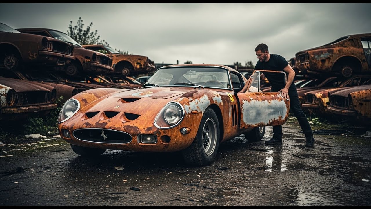 ASMR Abandoned Ferrari 250 GTO Restoration — From Rusted Wreck to Perfect (No Talking)
