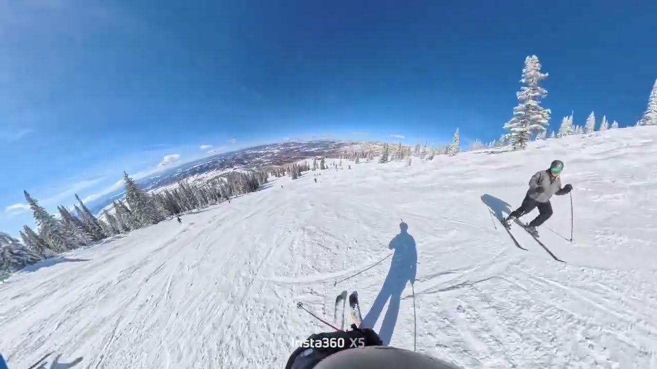 Skiing Steamboat Springs CO Blue Bird!