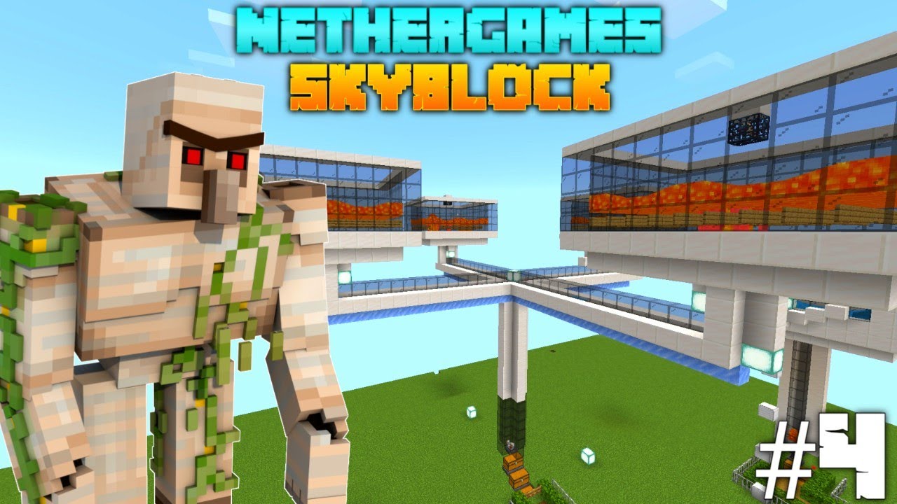 I made an Iron Golem farm in Skyblock but this happen🥶