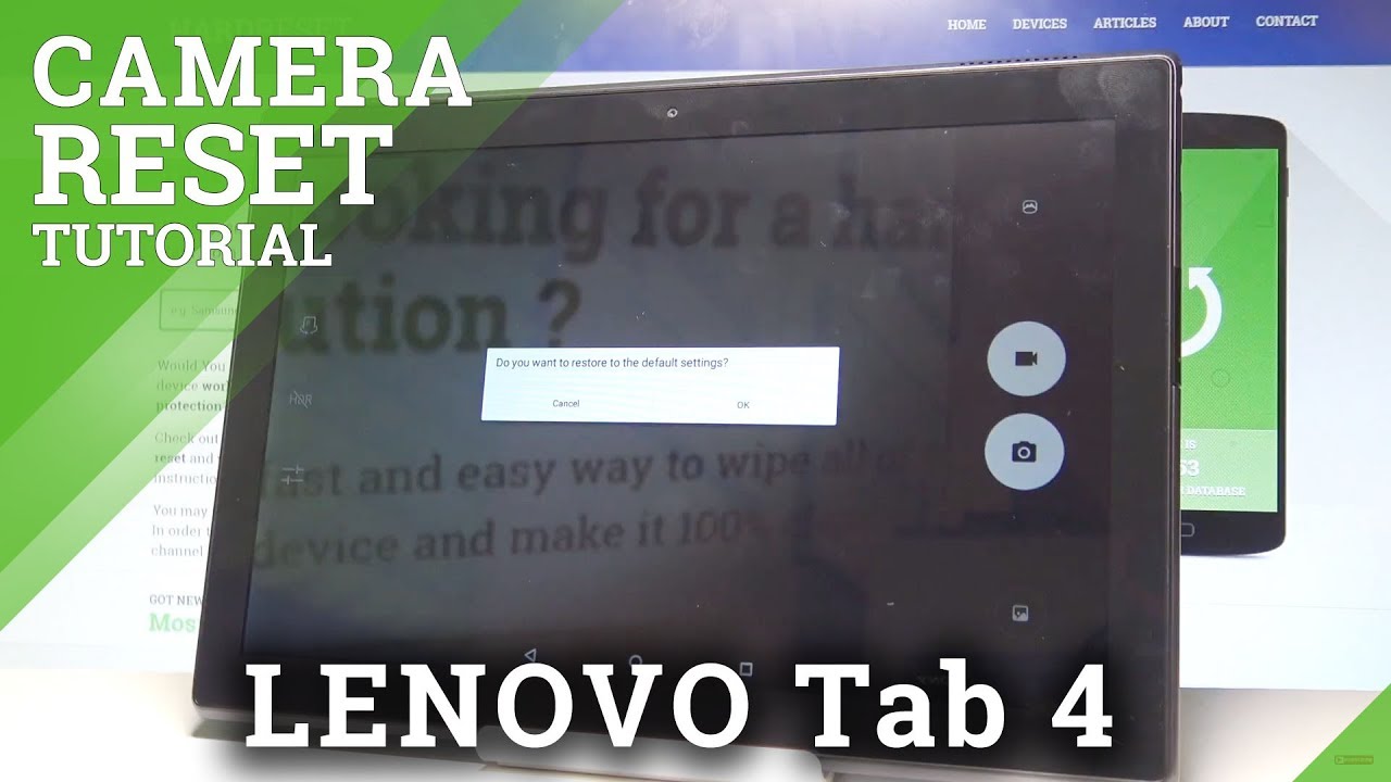 How to Reset Camera LENOVO Tab 4 - Fix Camera Software |HardReset.Info