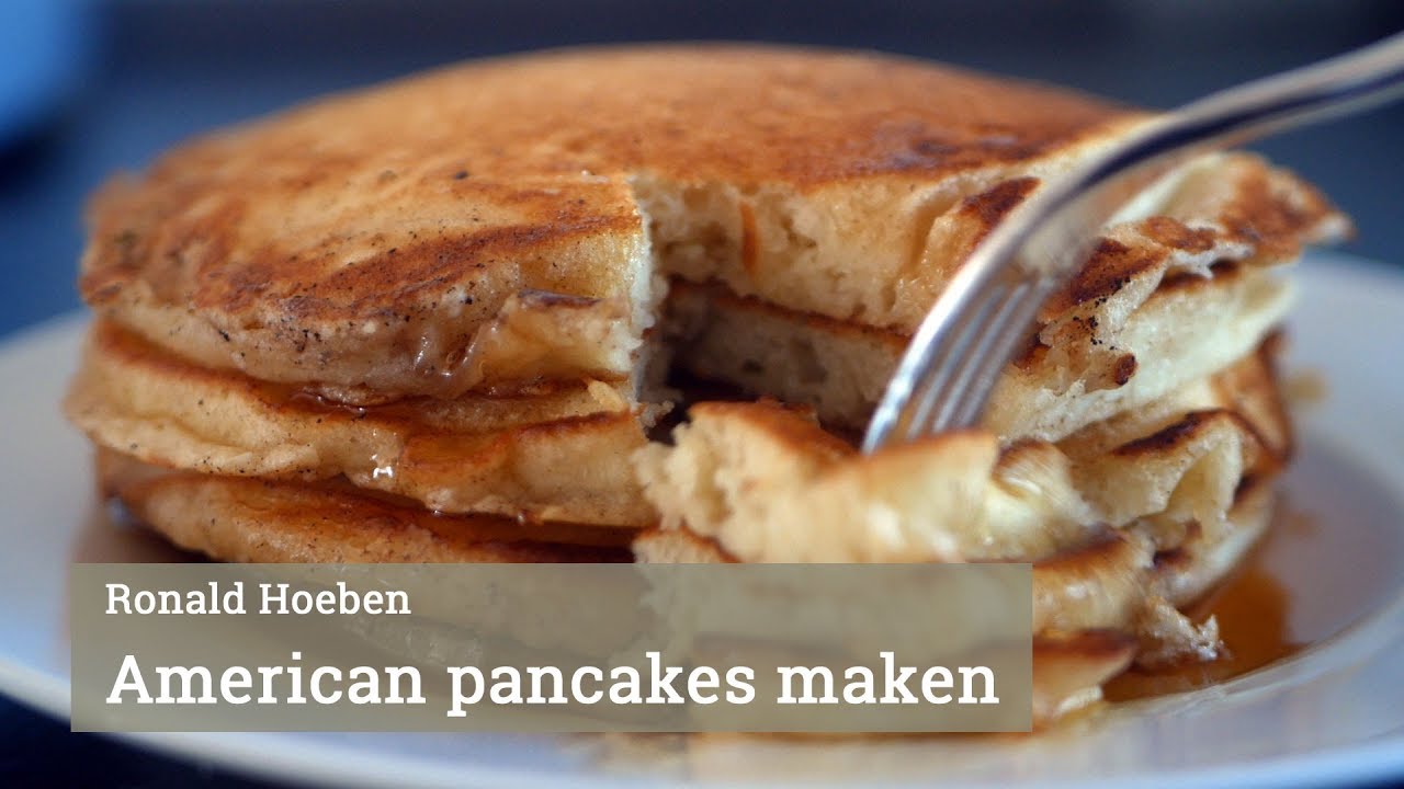 Fluffy American pancakes