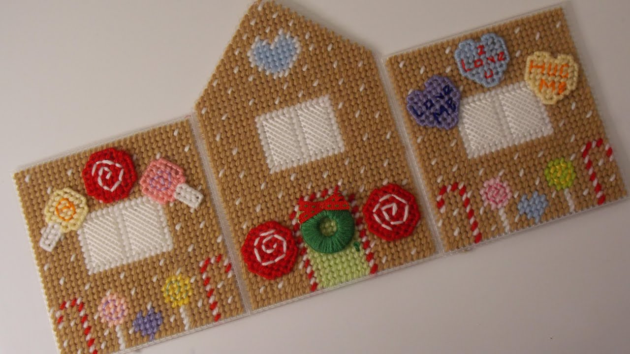 How to make a plastic canvas gingerbread house part 2