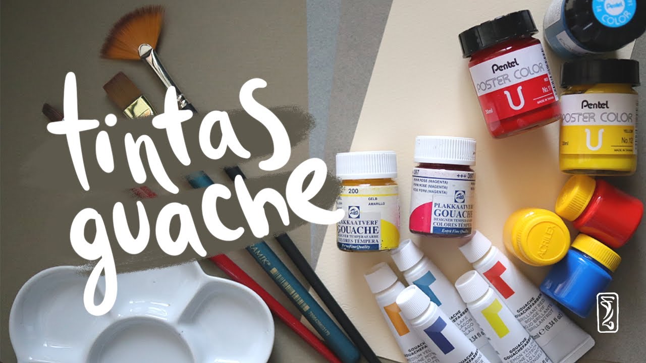 Materiais básicos para pintar com guache | PARTE 1 - Tintas
