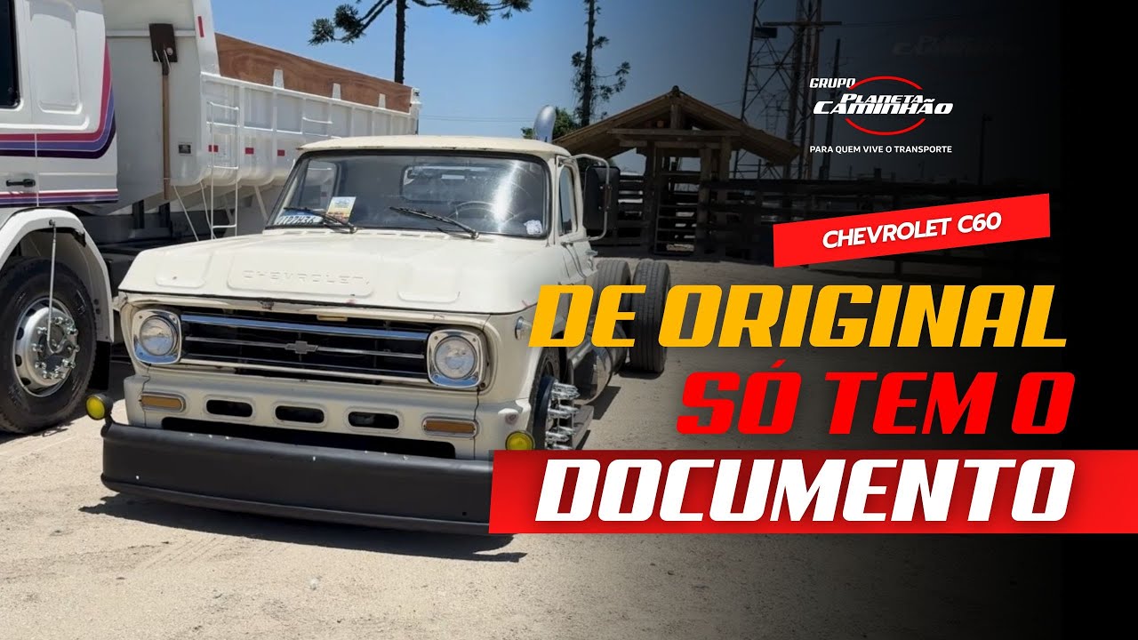 Chevrolet C60 1979 rebaixado, turbinado e único: projeto com suspensão a ar e motor Mercedes