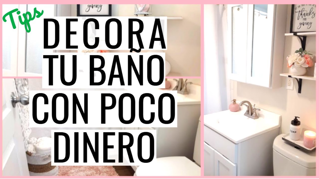 😲Transfoma tu BAÑO PEQUEÑO sin gastar mucho 💰 (Ideas para DECORAR con poco DINERO)