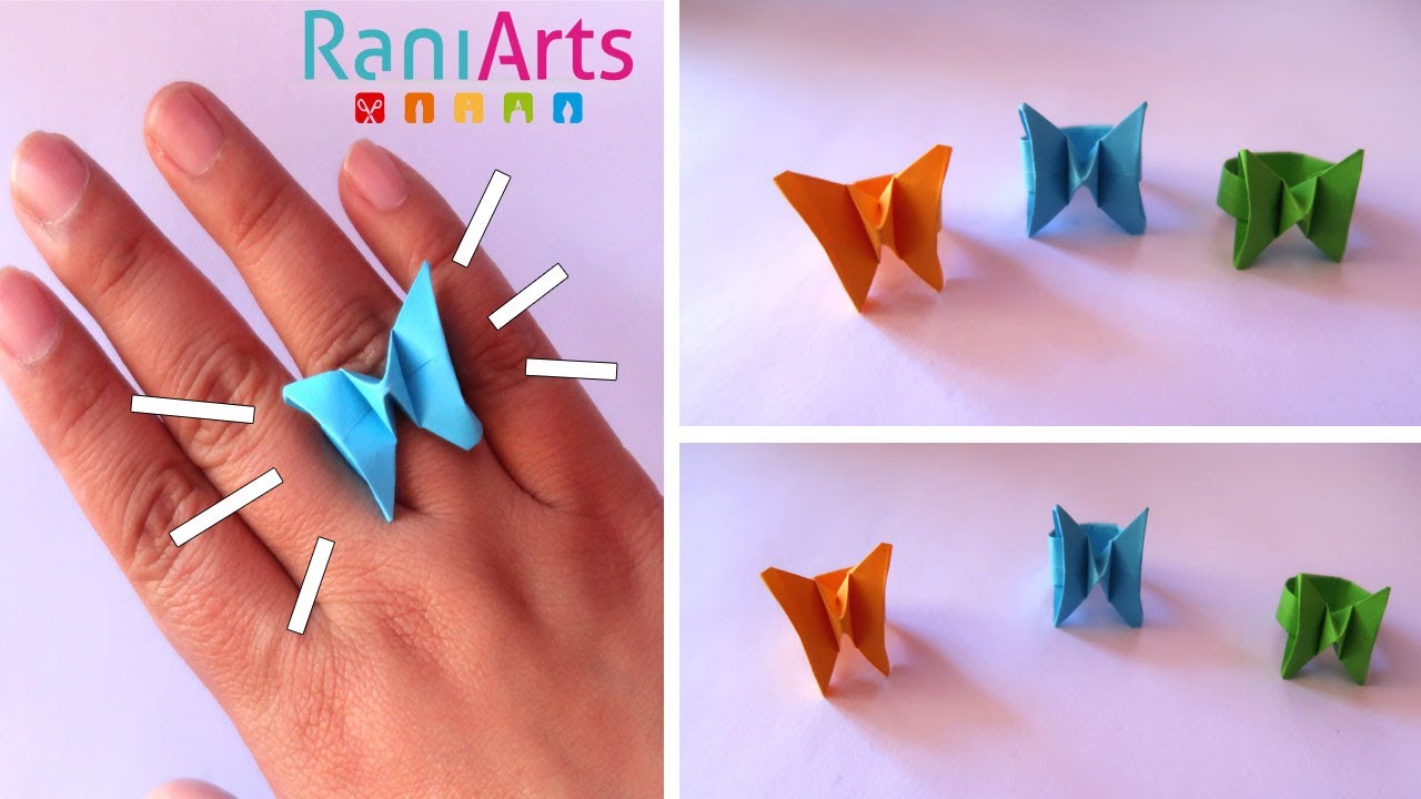 ANILLOS MARIPOSA ORIGAMI - DIY - PASO A PASO