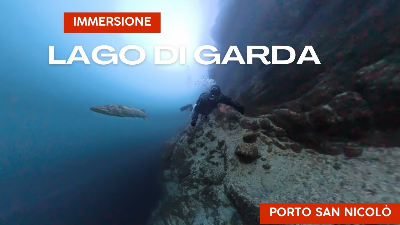 Immersione lago di Garda: nel celebre Porto San Nicol&ograve;. Special guest un luccio che nuota con noi