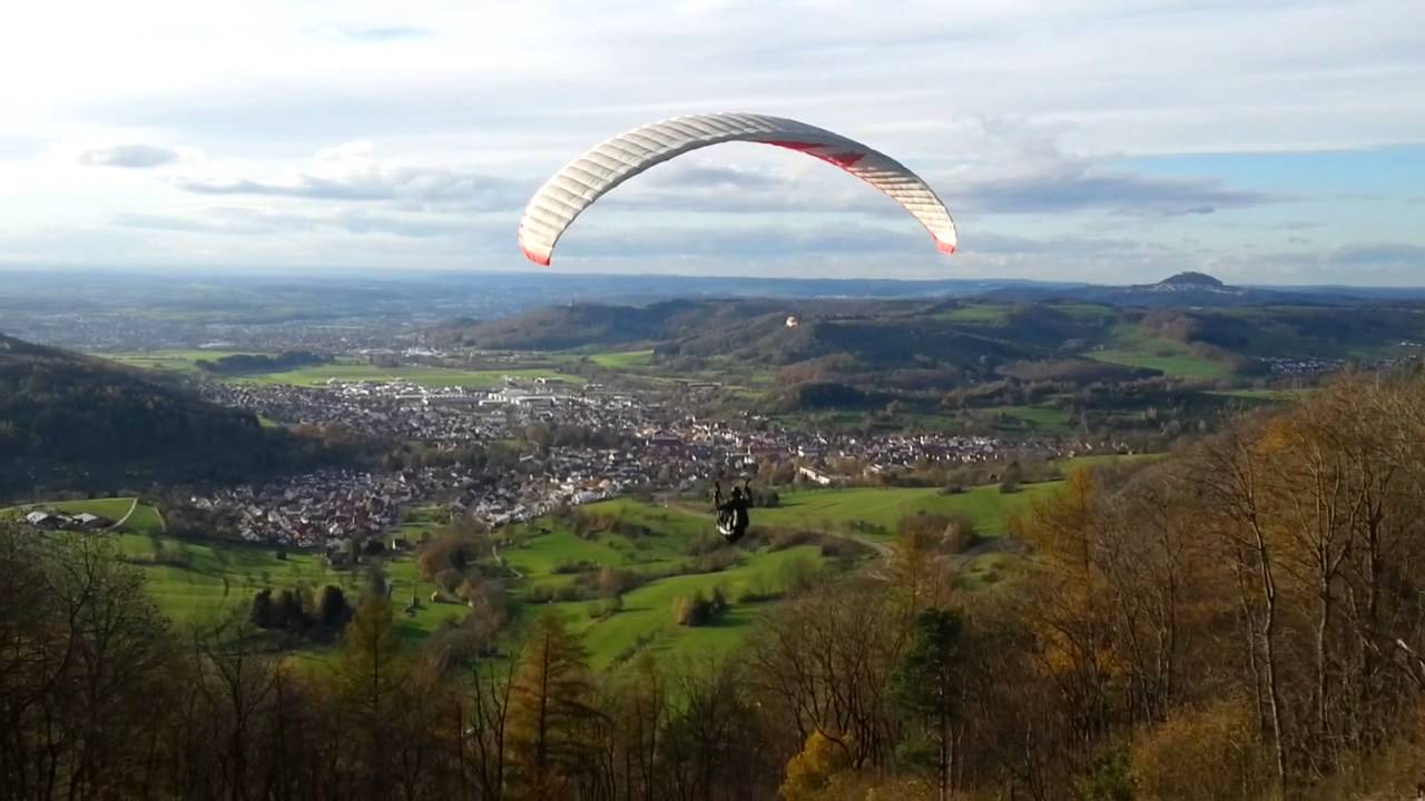Gleitschirmstart am Messelberg