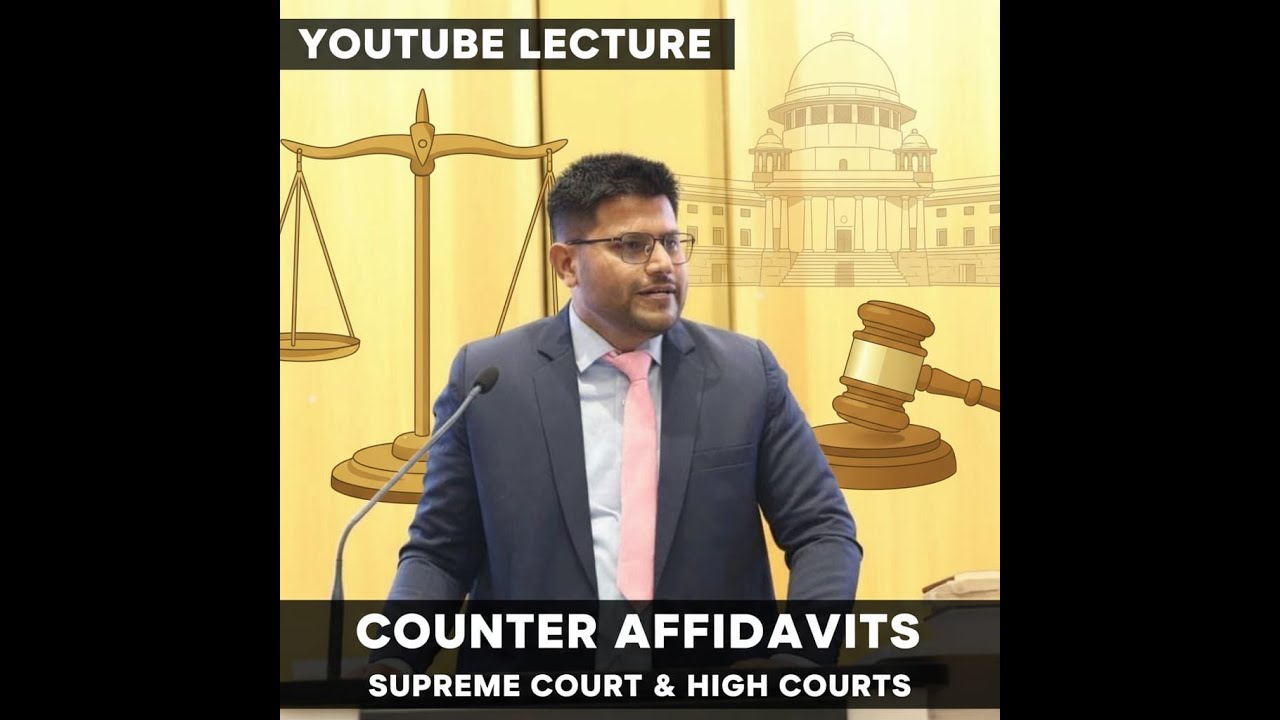 The art of drafting Counter Affidavits of the Hon'ble Supreme Court and High Courts 