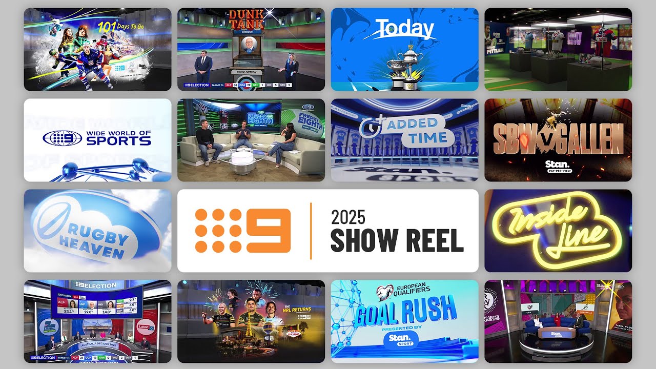 TV Graphics Show Reel 2025 - Nine Network Australia