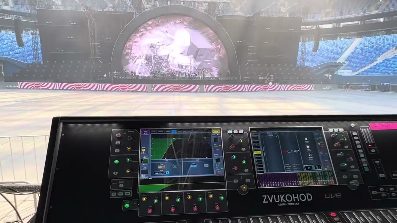 Барабанщик Алексей Кравцов sound check газ пром арена ! Реверберация зала