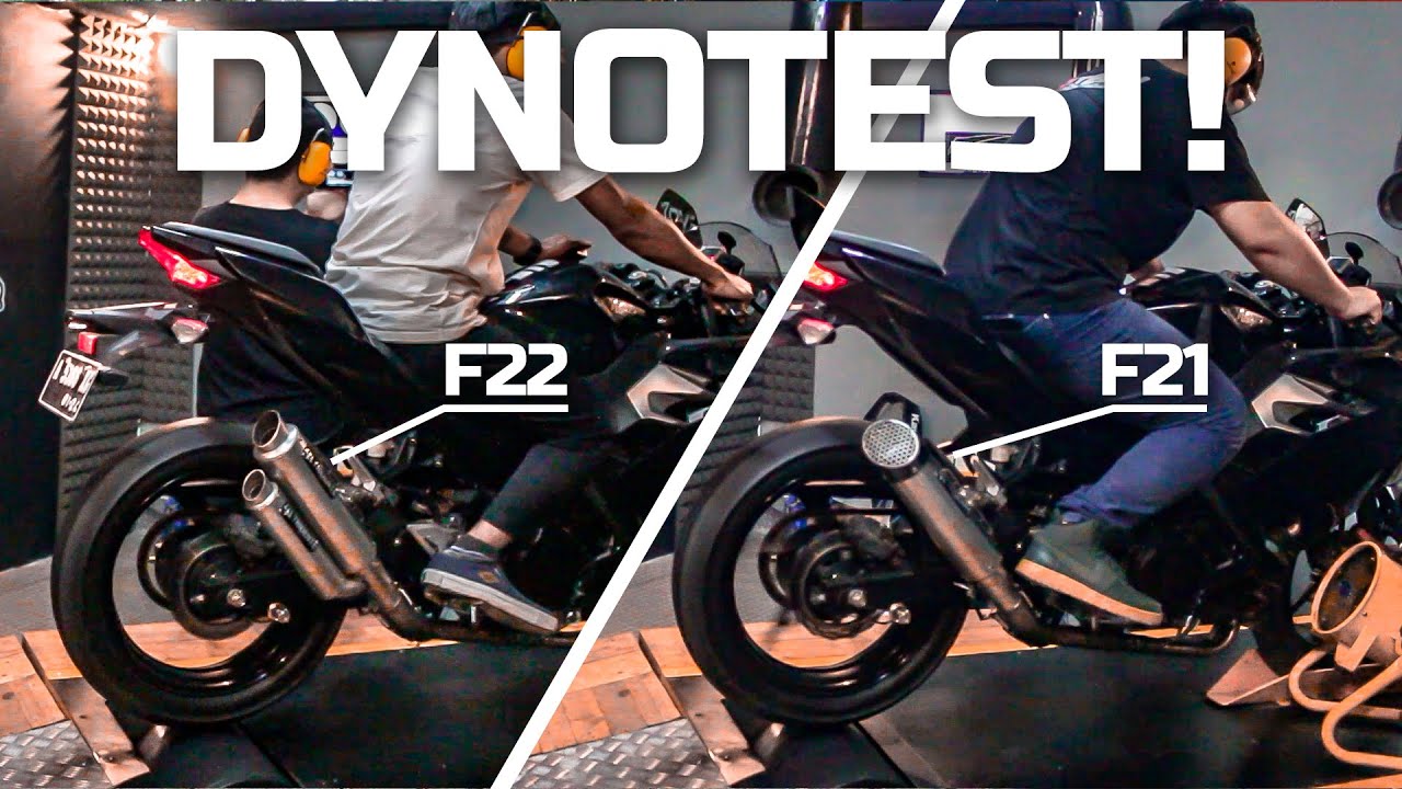 Dyno Test Knalpot 3Tech Tridente F21 dan Tridente F22 di New Kawasaki Ninja 250