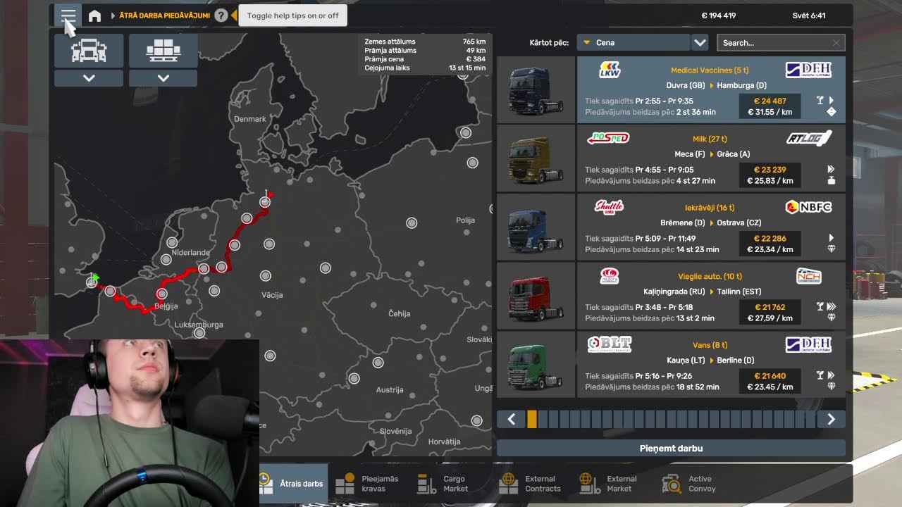 ETS2 Ap Latviju