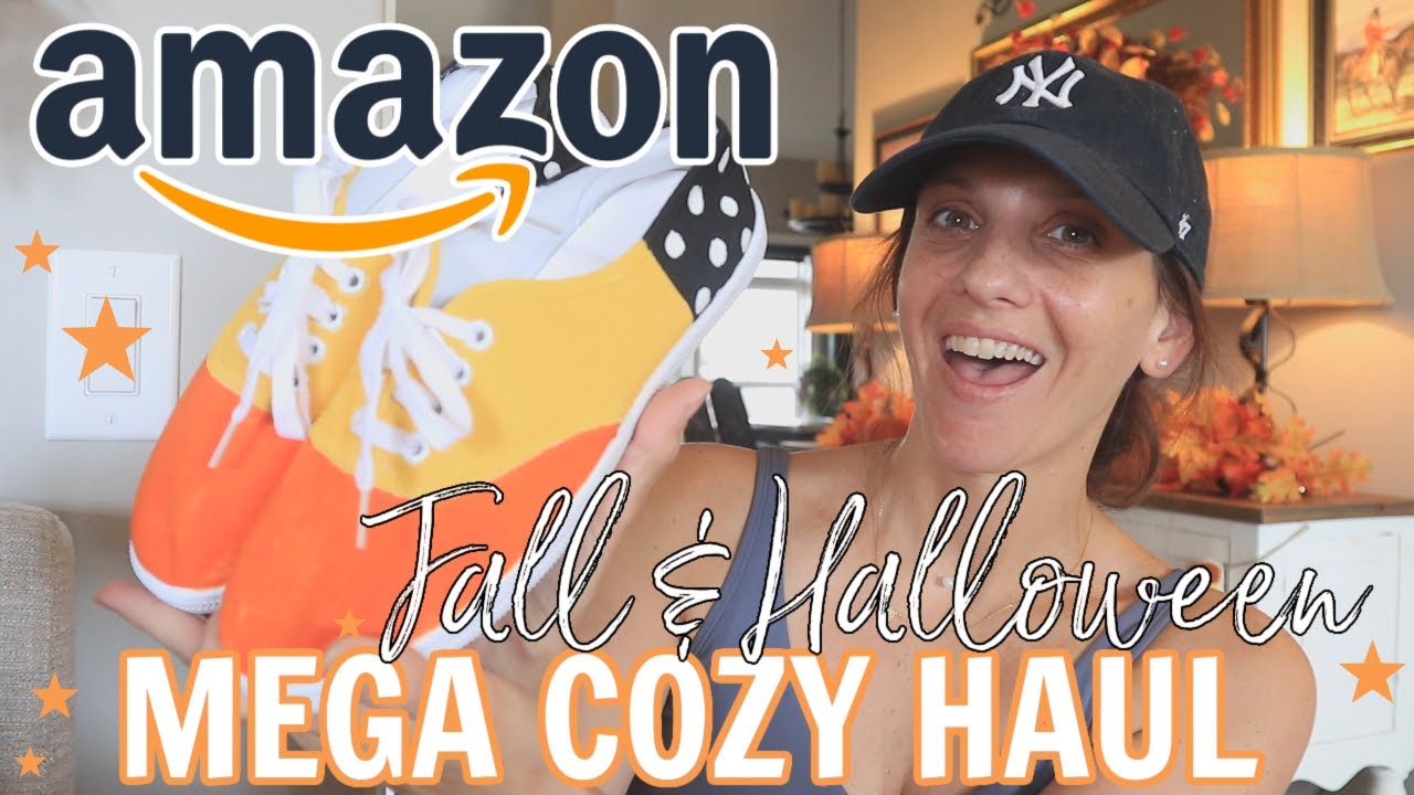*HUGE* AMAZON FALL HAUL | Jewelry, Clothes, Crafts, Shoes & More + HALLOWEEN PAINTED SHOES DIY