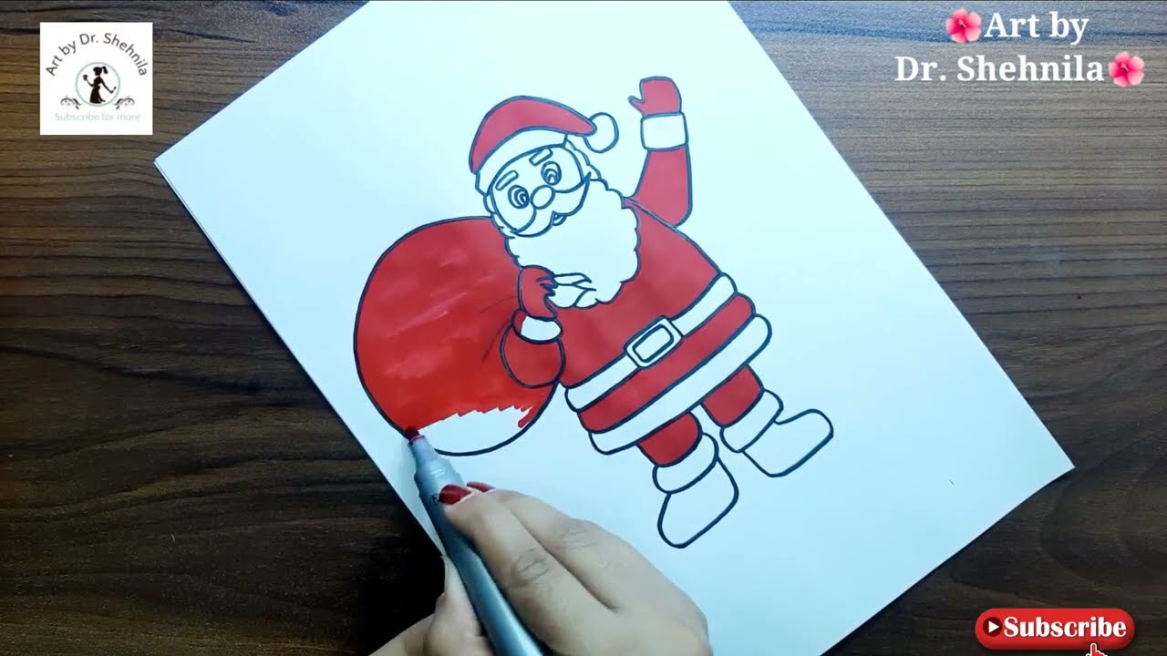 How to draw Santa Claus 💖 Really Very Easy Santa Claus Drawing - Pencil Sketch for Beginners