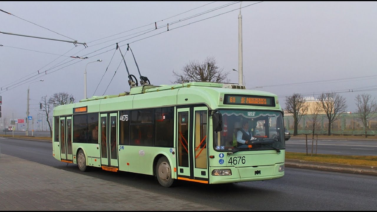 Запуск троллейбуса АКСМ - 321