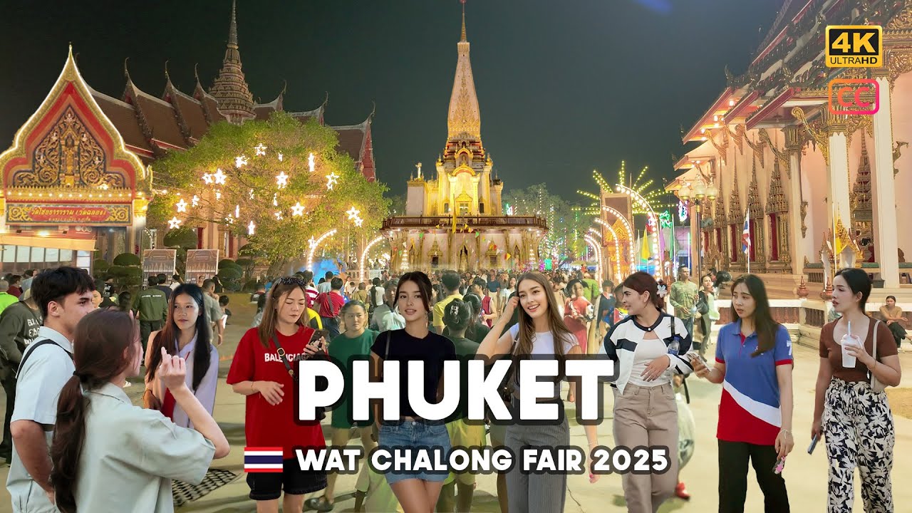 4K 🇹🇭 Explore 7 Days Of Fun The Vibrant Wat Chalong Temple Fair 2025 in Phuket Thailand