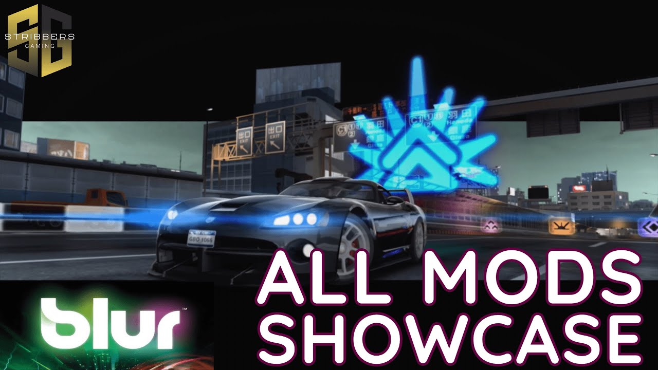 Blur (2010) — демонстрация и обзор всех модификаций для одиночной игры.
