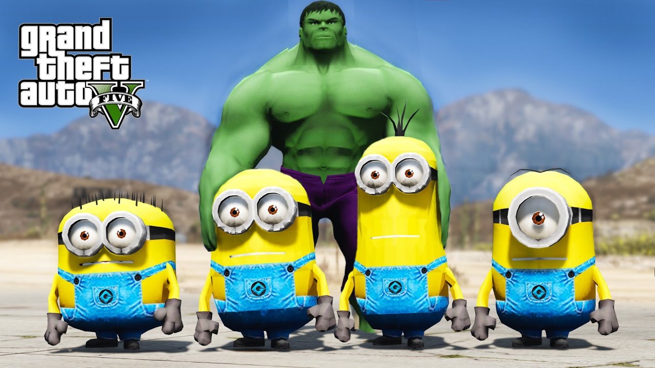 MINIONS VS THE HULK !!! - GTA 5 MODS
