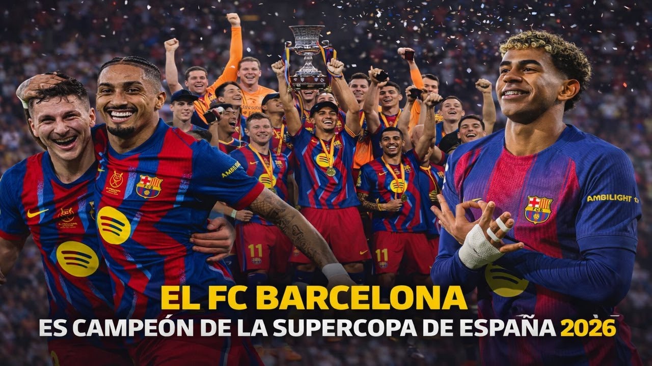 EL FC BARCELONA ES CAMPEÓN DE LA SUPERCOPA DE ESPAÑA 2026 | ¡Última Hora en el Deporte! 12.01.26