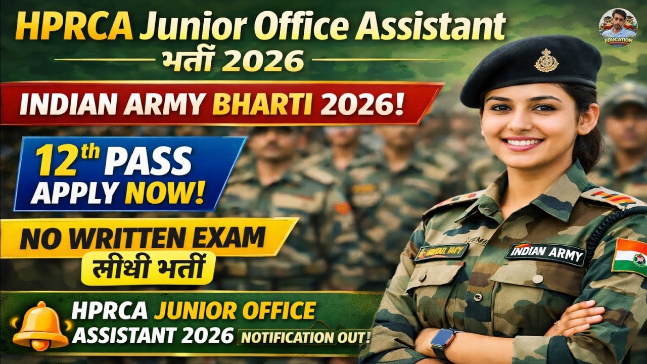 HPRCA Junior Office Assistant Recruitment 2026, HPRCA JOA IT 2026, Junior Office Assistant Apply