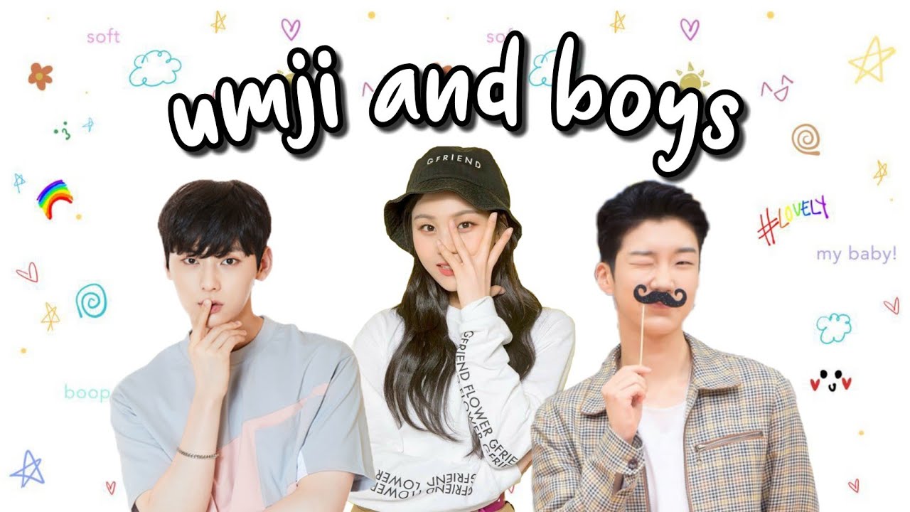 Umji and male idols moments