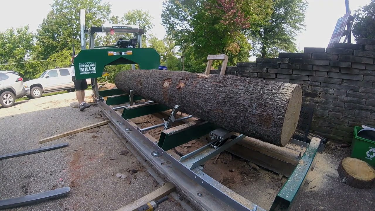 First Pine on the Mill!!! Cutting Dimensional Lumber from White Pine!