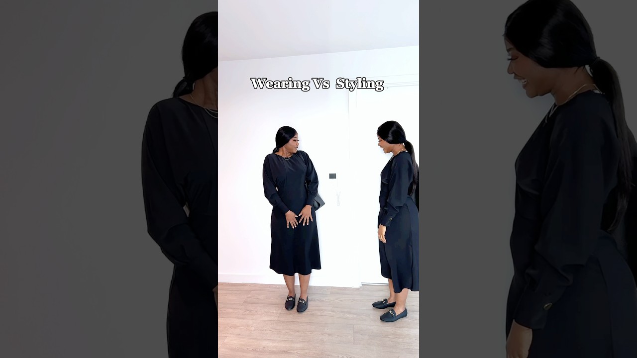 How to style a simple black dress in 2025 | Work outfit style