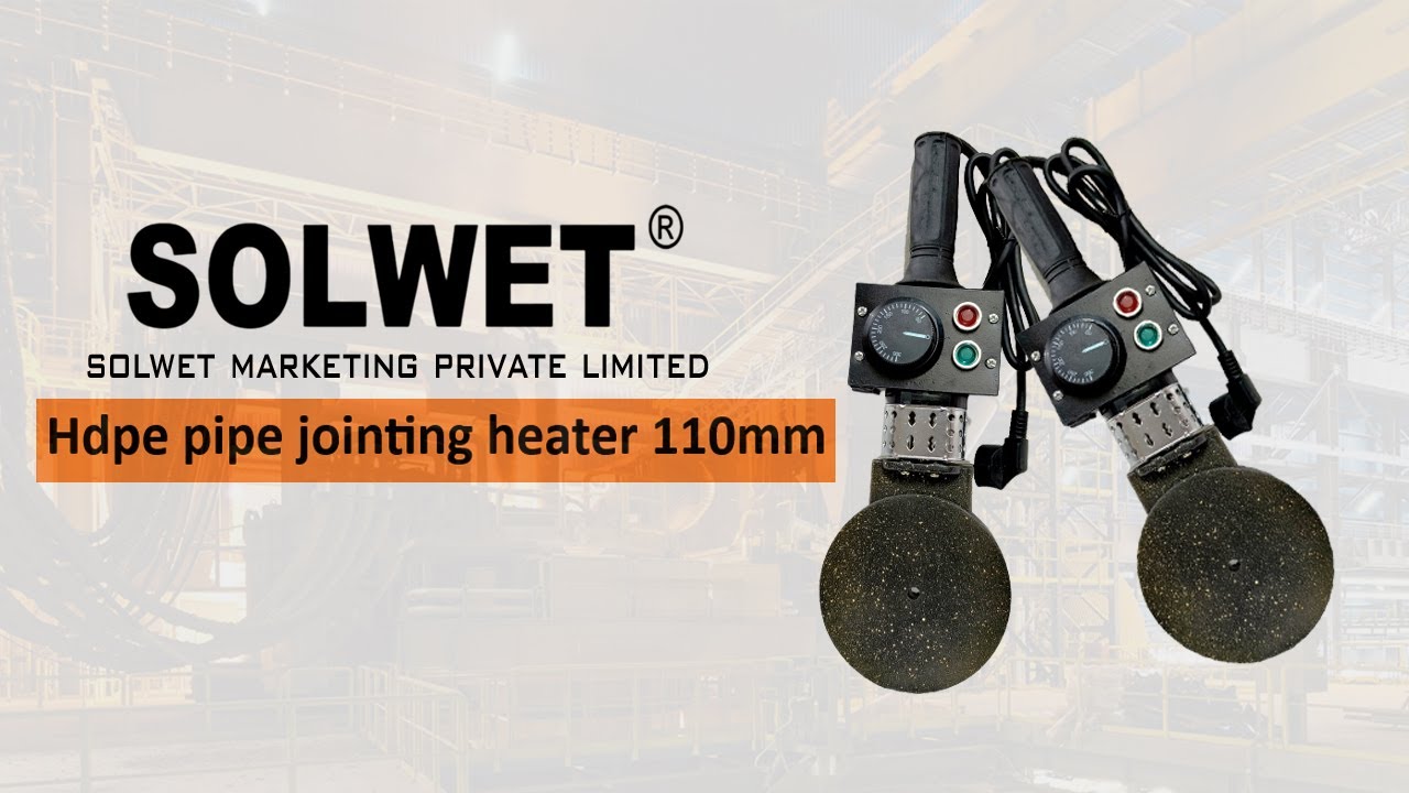 #hdpe  एचडीपीई पाइप हीटिंग प्लेट hdpe heater plate 110mm assembly & wire connection