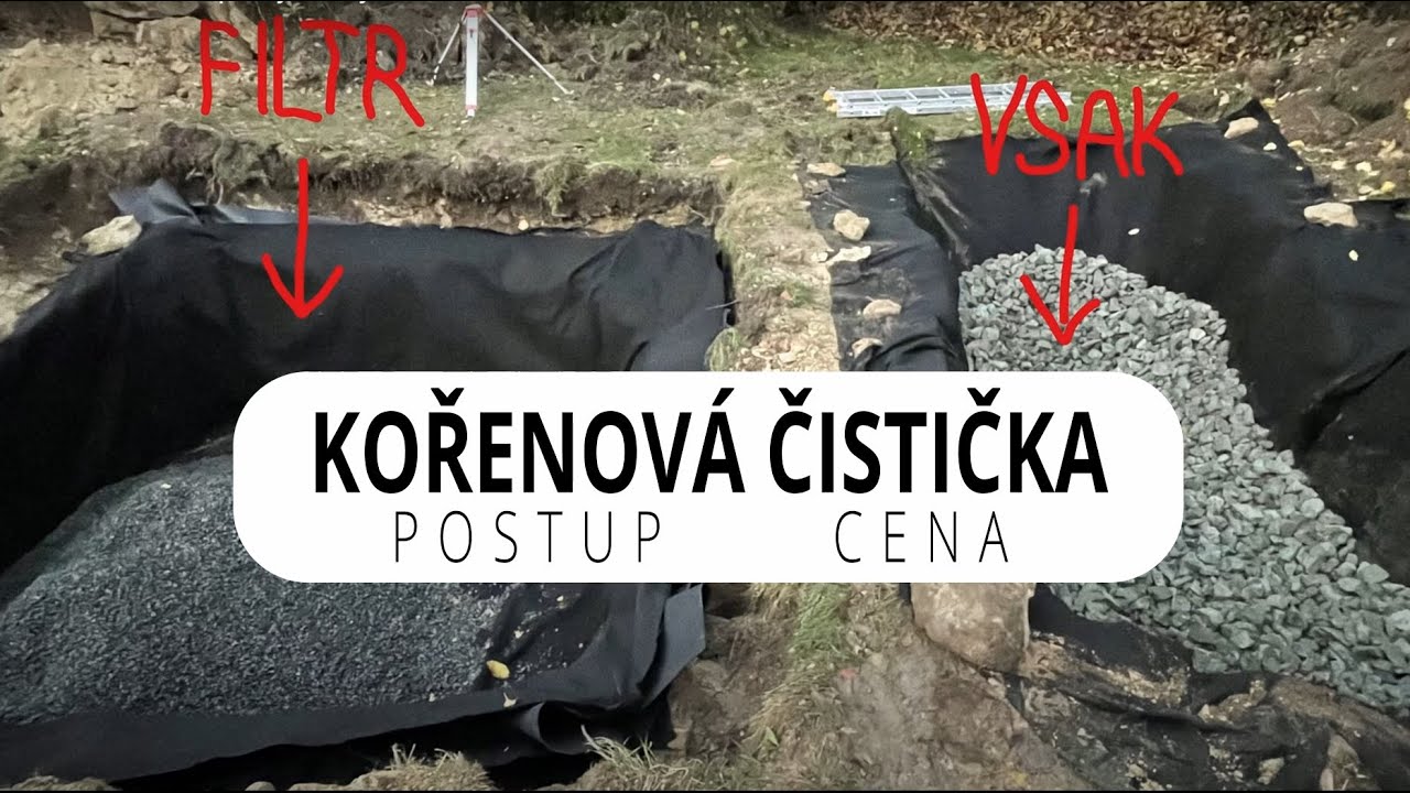 Kořenová čistička | Popis výstavby