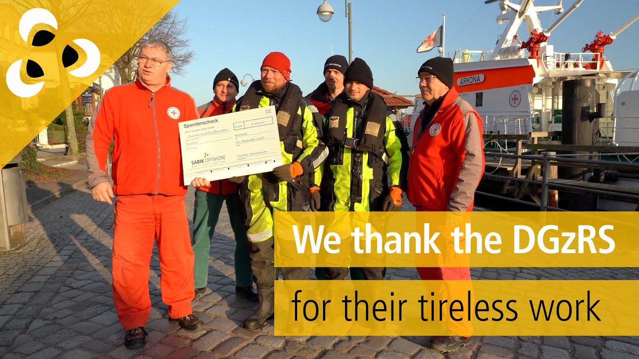 SABIK Offshore thanks the German Maritime Search and Rescue Organization (DGzRS) for their service