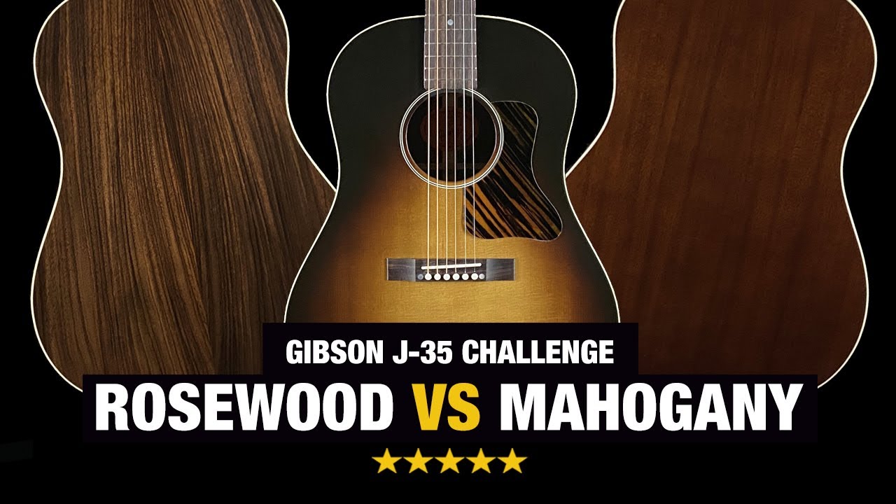 Mahogany vs Rosewood - Gibson J-35 Custom Challenge