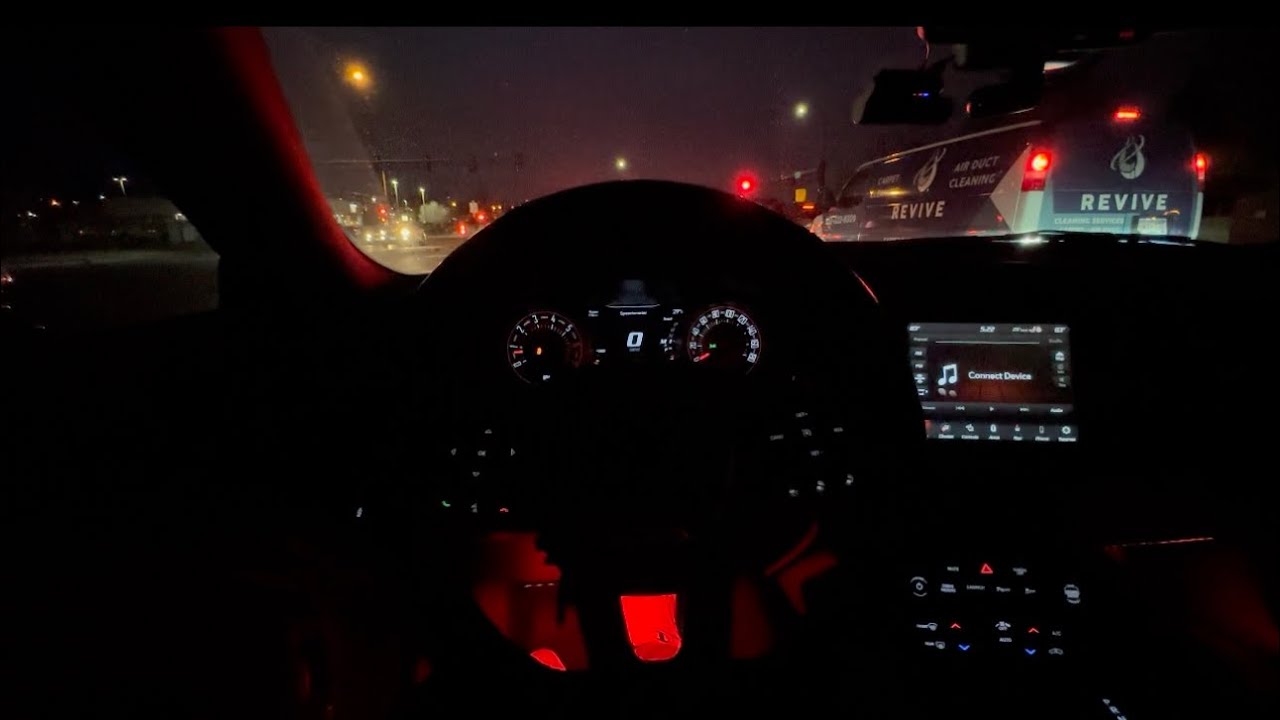 Challenger Scatpack POV Night Drive