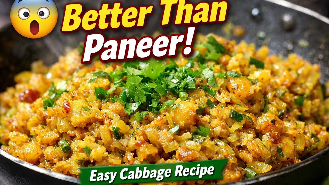 पत्तागोभी वर्ता रेसिपी | পনিরকেও হার মানাবে! Patta Gobhi Varta | 5 Min Easy Recipe 