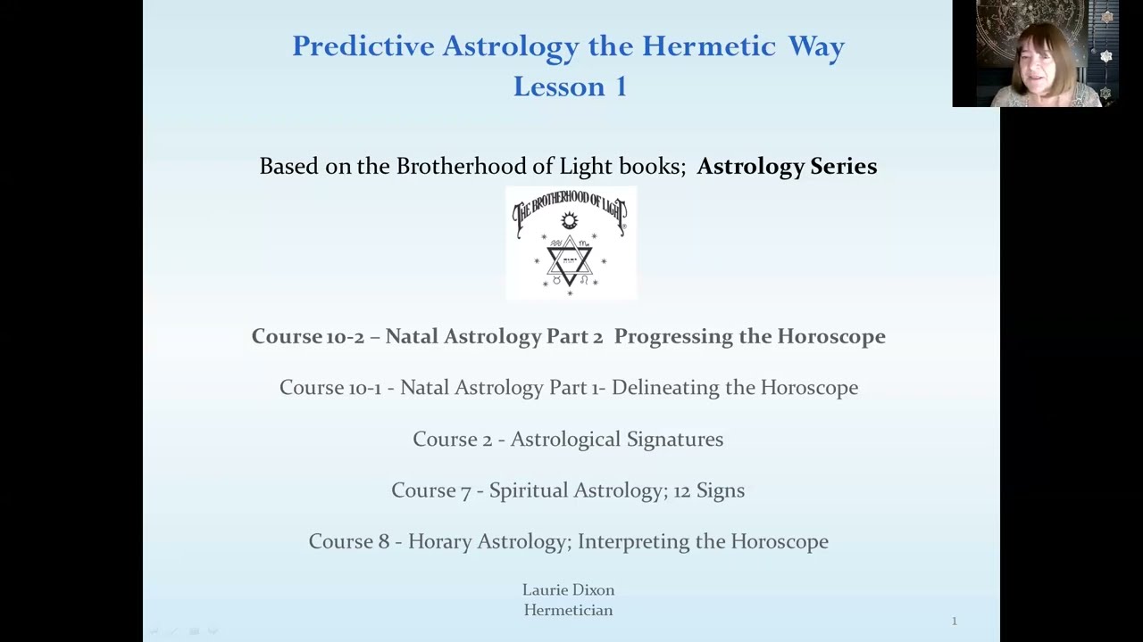 Predictive Astrology, the Hermetic Way Predictive Lesson 1! Progressing, Delineating #horoscope