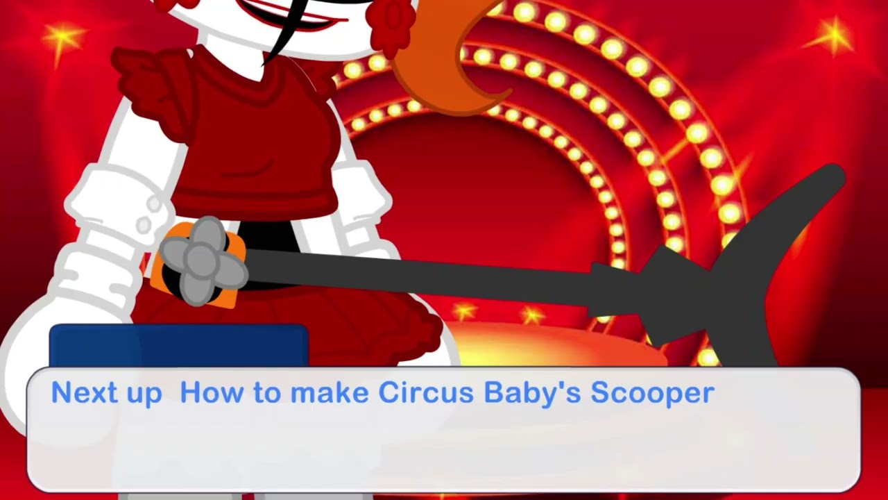 How to make Cb's Fan and scooper + tips on how to make circus baby