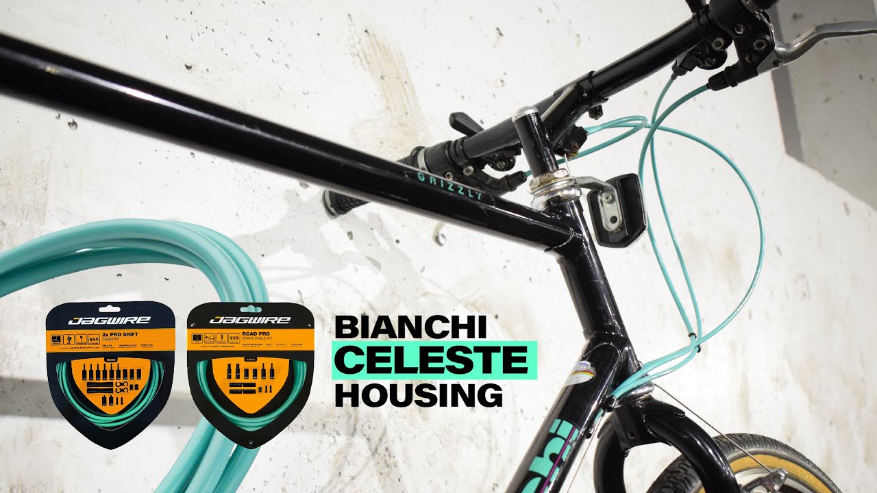 Jagwire Pro Shift and Brake Housing - Bianchi Celeste