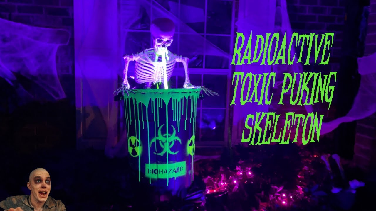 Puking Skeleton Halloween DIY!!