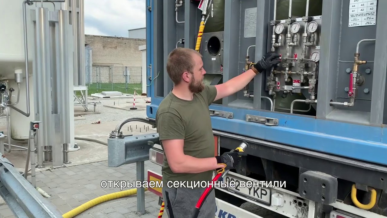 Mobile gas storage - CNG load and unload process