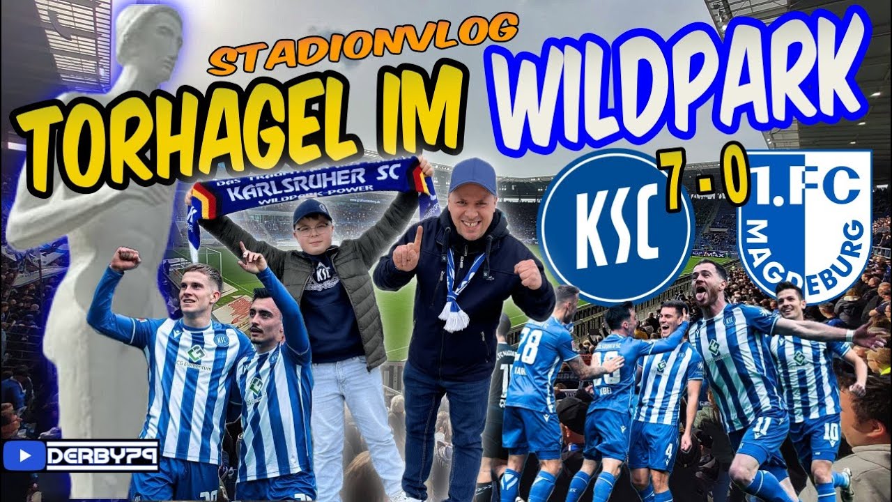 ⚽️TORHAGEL BEI 🔵KARLSRUHER SC - 1.FC MAGDEBURG⚪️ | 7️⃣-0️⃣ | STADIONVLOG