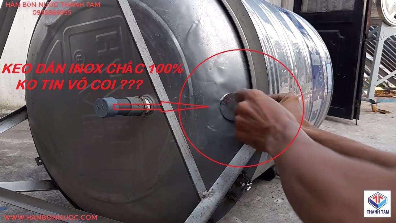 Cách dán keo bồn inox bị rò rỉ tốt nhất