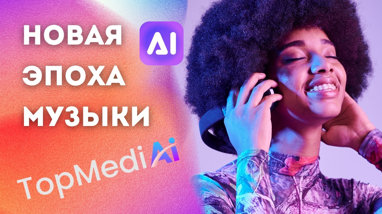 TopMediAI - лучшая НЕЙРОСЕТЬ для создания музыки в 2025 #нейросеть #ai