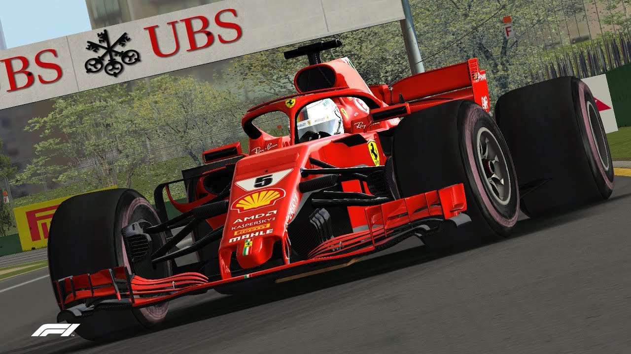 rFactor F1 2018 | Sebastian Vettel Onboard Melbourne | #26