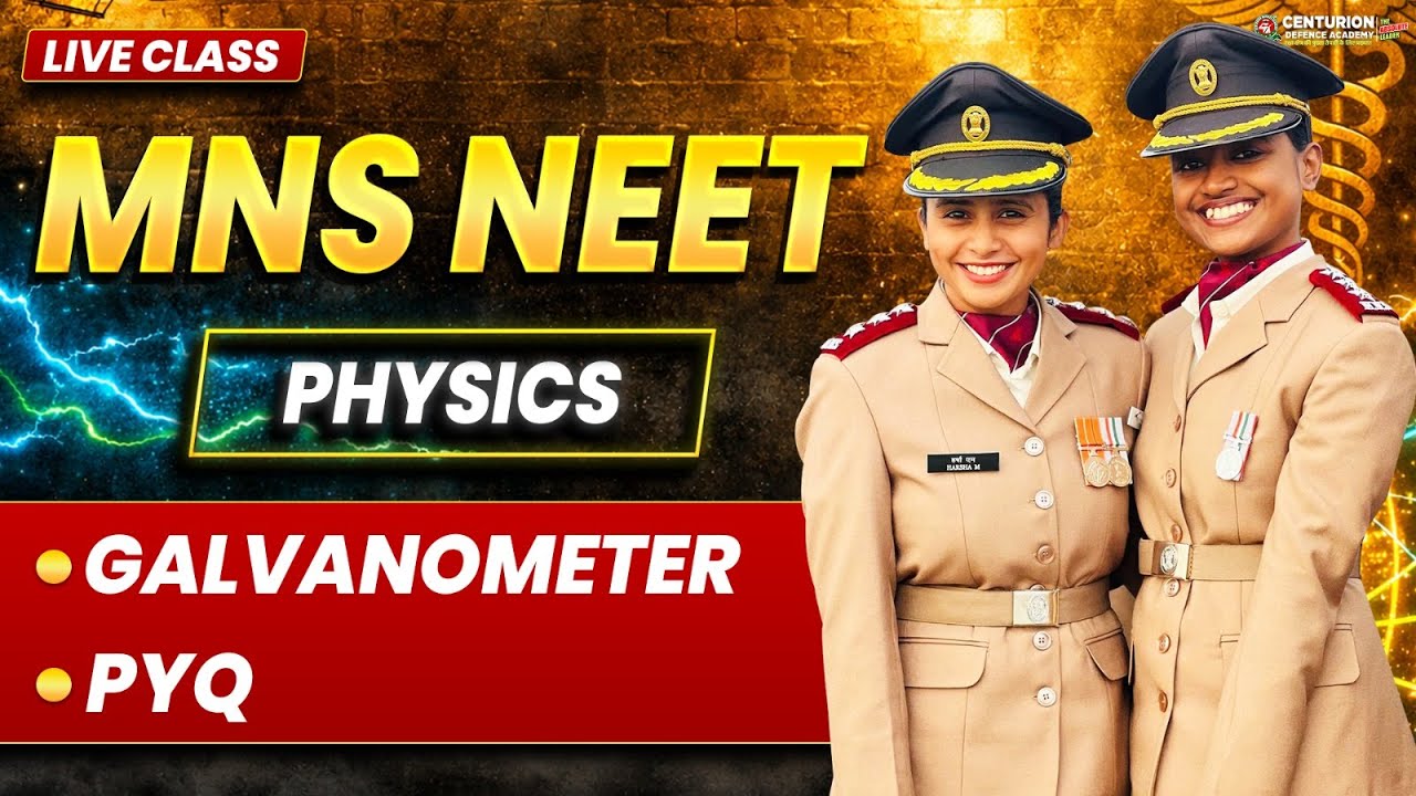 Galvanometer FULL CONCEPT + PYQ 🔥 | MNS NEET Physics Live | 2026
